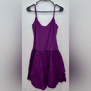 Susana Monaco Purple Pleated Sundress for Prom B6